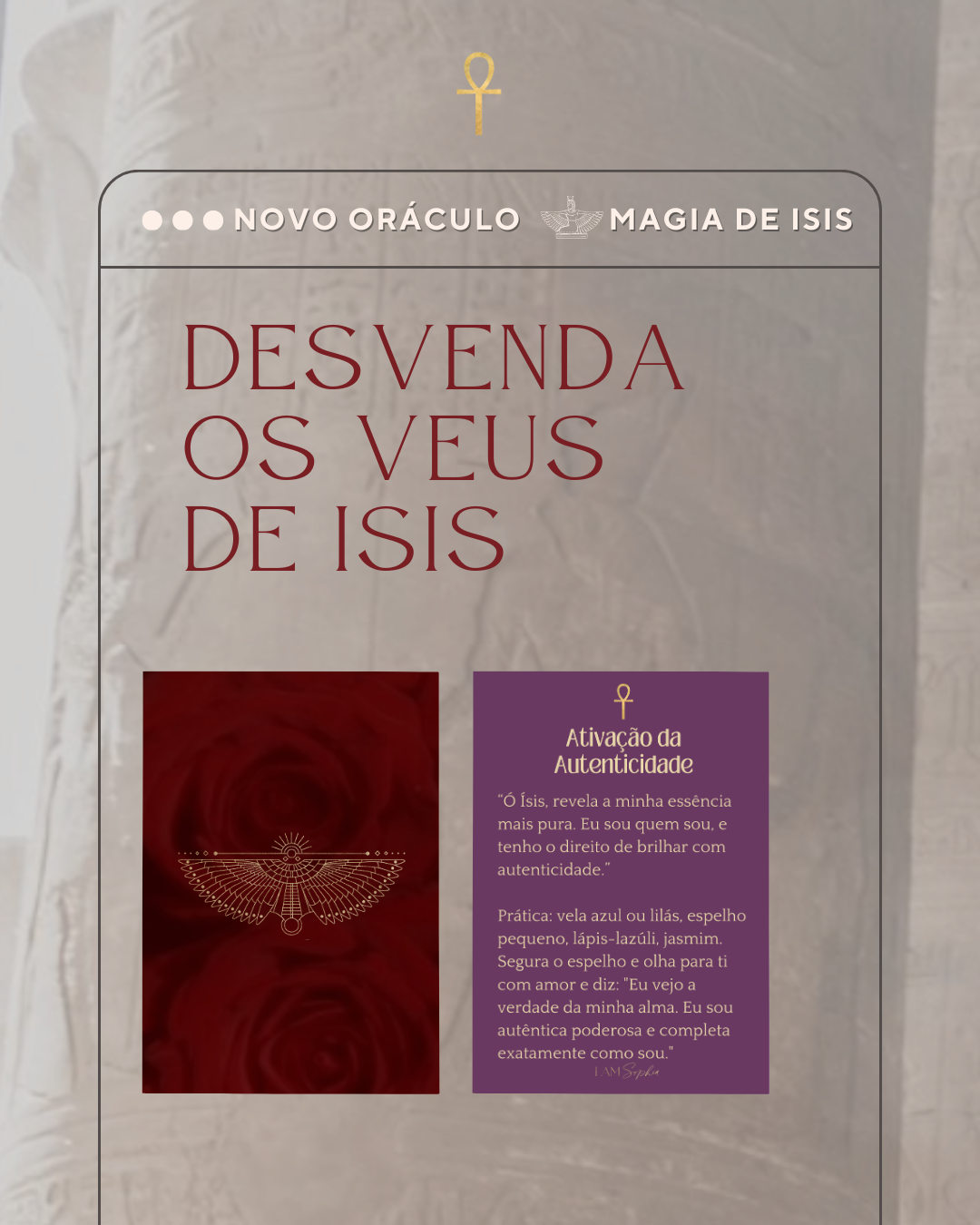 𓆃 Oráculo de ISIS 44 cartas 𓄂𓆃 Oferta de entrada no WORKSHOP "CHAMA O TEU PODER A TI"
