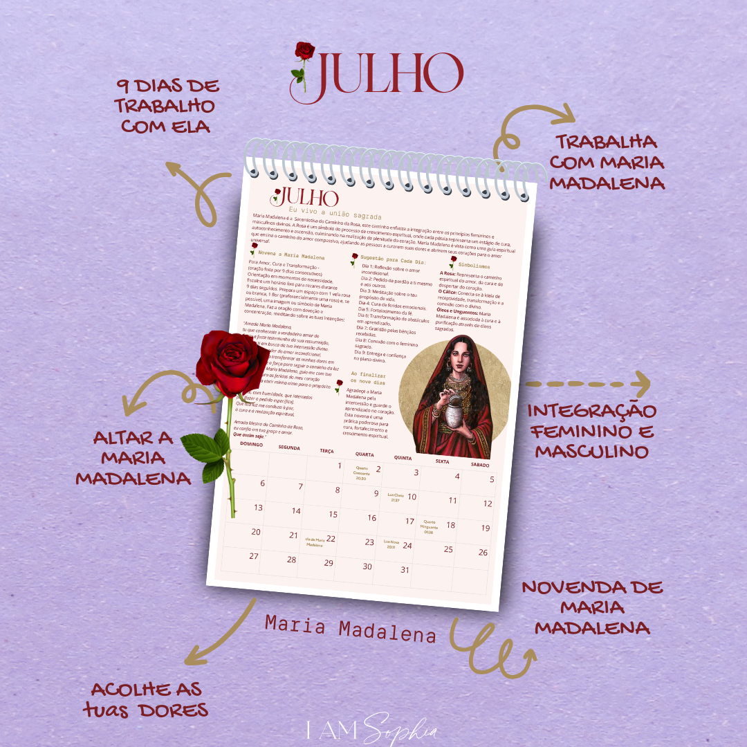 ✦ FORMATO DIGITAL ✧ Guia Mágico 2025 ✧ São 365 DIAS de MAGIA ✦ Trabalha com as Deusas e Mestres Diariamente