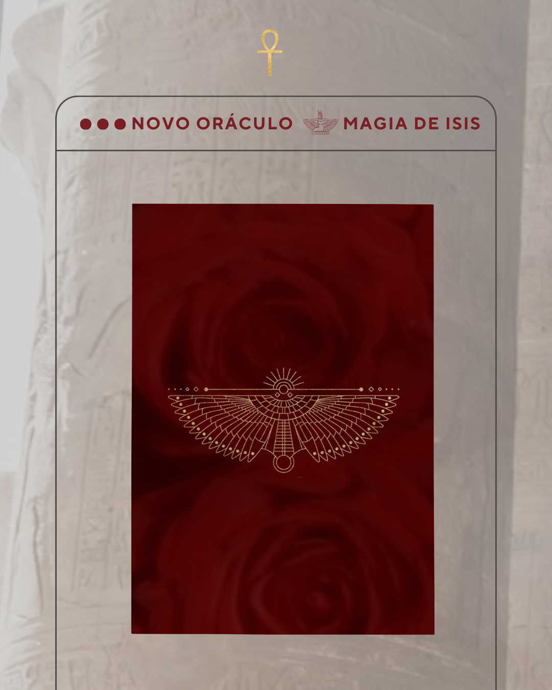 𓆃 Oráculo de ISIS 44 cartas 𓄂𓆃 Oferta de entrada no WORKSHOP "CHAMA O TEU PODER A TI"