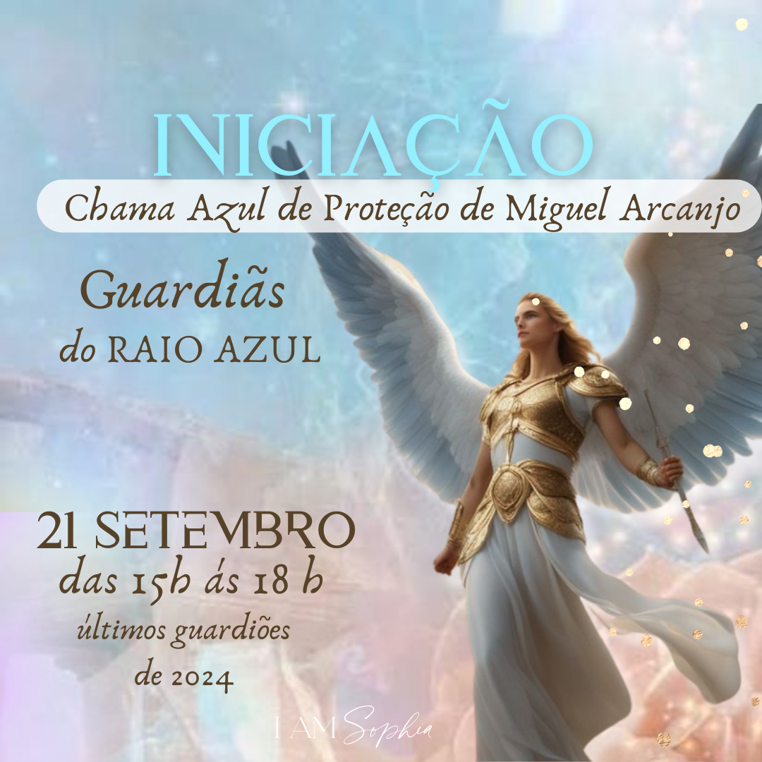 ✨Iniciação à chama azul de proteção psíquica do Arcanjo Miguel 💙